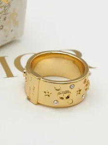 Dior Celeste Gold Metal Bangle Bracelets