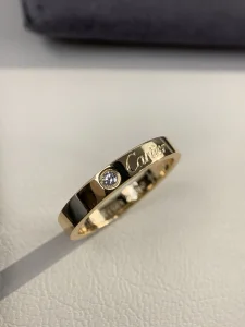 Cartier Engraved Diamond Rings