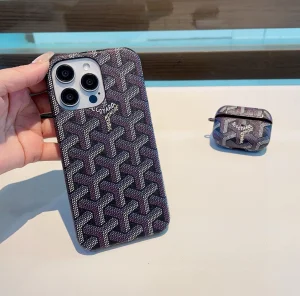Goyard iPhone Case iPhone Holder Navy Blue