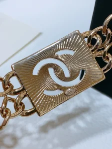 Chanel CC Logo Gold Metal Chain Belt