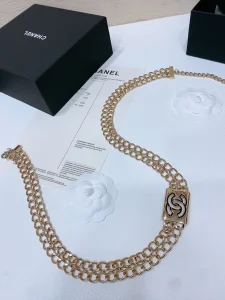 Chanel CC Logo Gold Metal Chain Belt