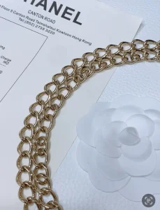 Chanel CC Logo Gold Metal Chain Belt
