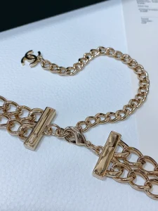 Chanel CC Logo Gold Metal Chain Belt