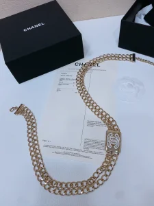 Chanel CC Logo Gold Metal Chain Belt