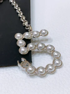 Chanel Pearl Coco Chain Belt Silver