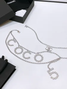 Chanel Pearl Coco Chain Belt Silver