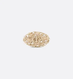 Dior Granville Gold Metal CD Brooch